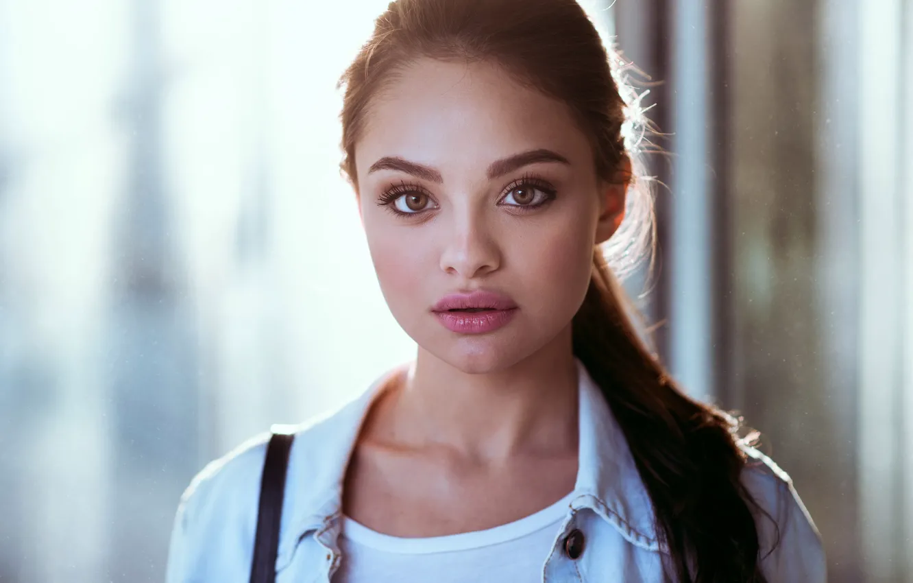 Photo wallpaper look, girl, Andrey Firsov