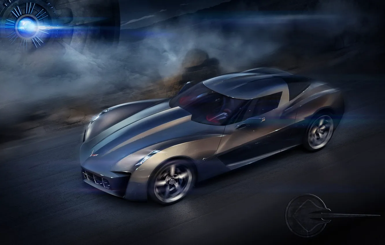 Photo wallpaper speed, the concept, Chevrolet Corvette Stingray