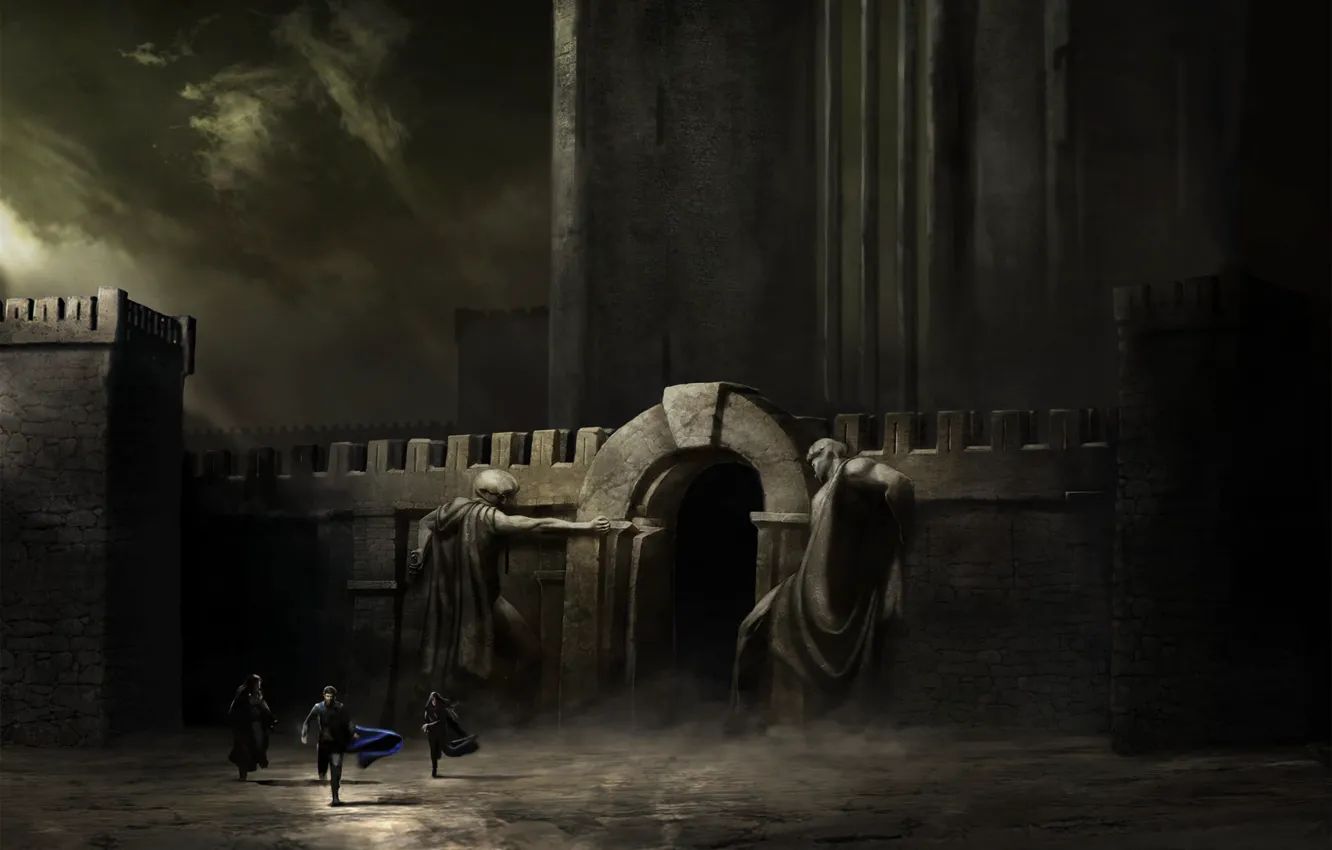 Photo wallpaper wall, fortress, escape, Kyrro