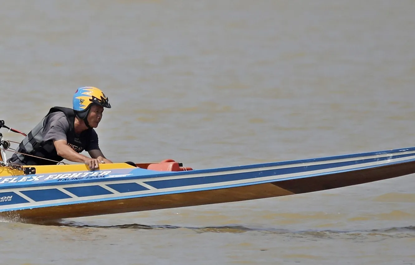 Photo wallpaper race, boat, speed