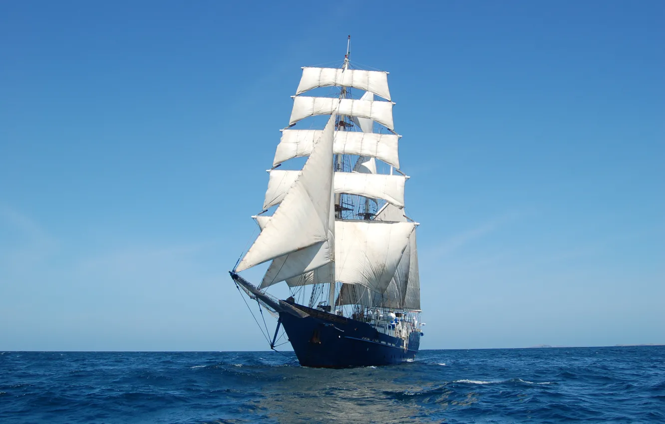 Photo wallpaper the way, the ocean, the wind, sailboat, MARY-ANNE, sailing Galapagos