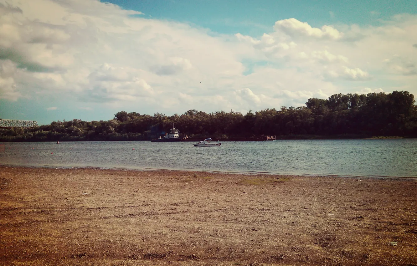 Photo wallpaper river, R. White, Ufa, River court