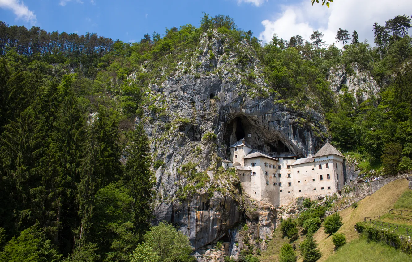 Photo wallpaper castle, Slovenia, Grad, Predjama