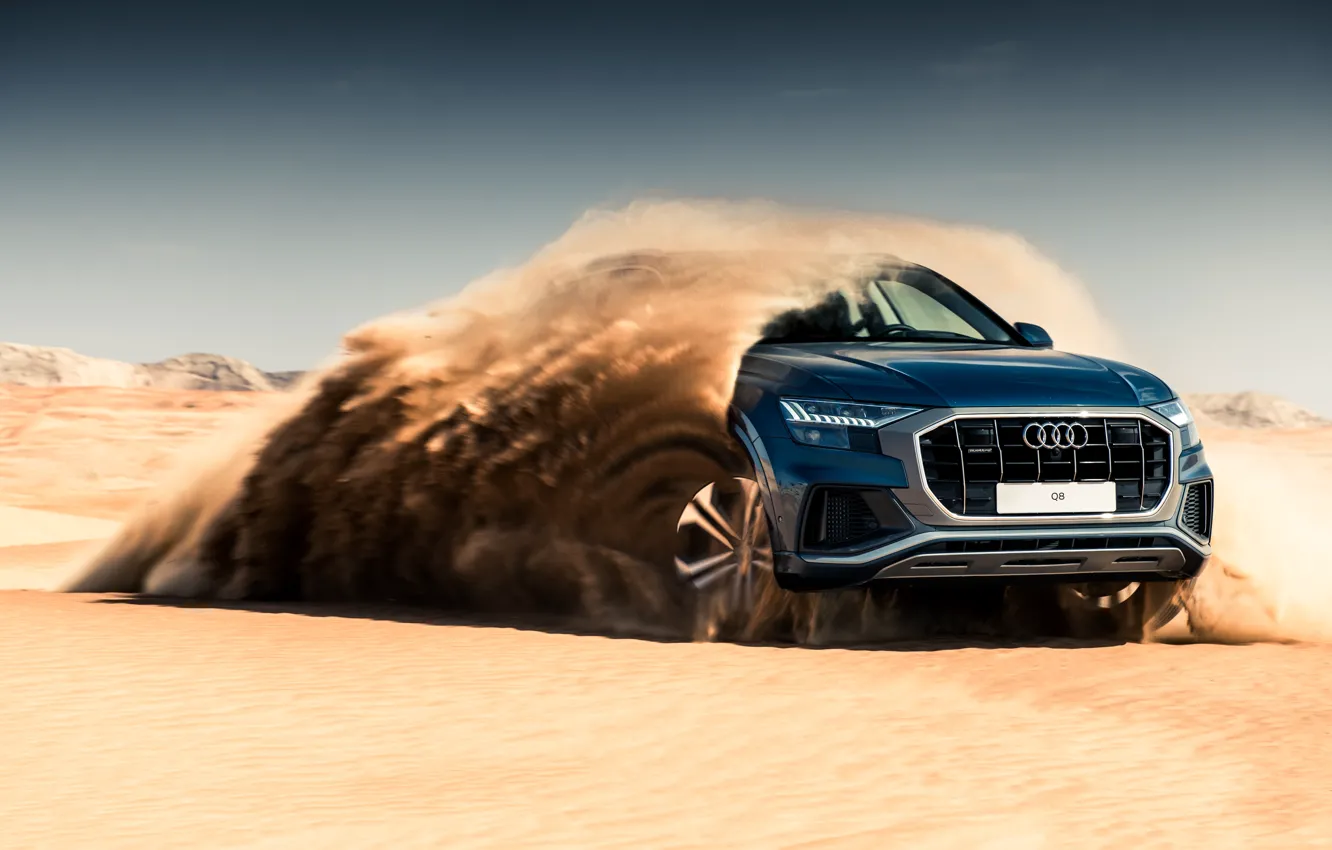 Photo wallpaper Audi, Q8, Audi Q8 55 TFSI quattro S line