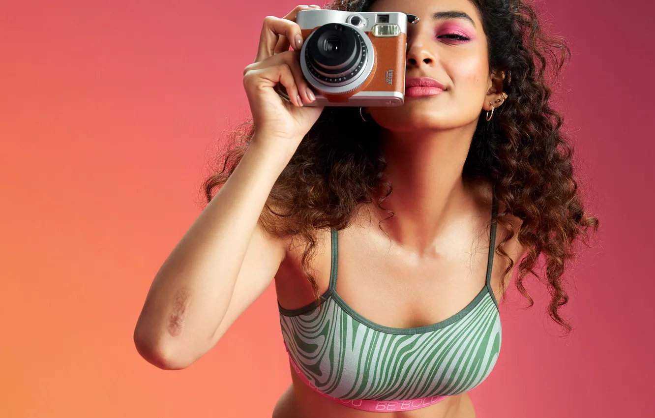 Photo wallpaper girl, sexy, lingerie, cleavage, hot girl, eyes, smile, beautiful