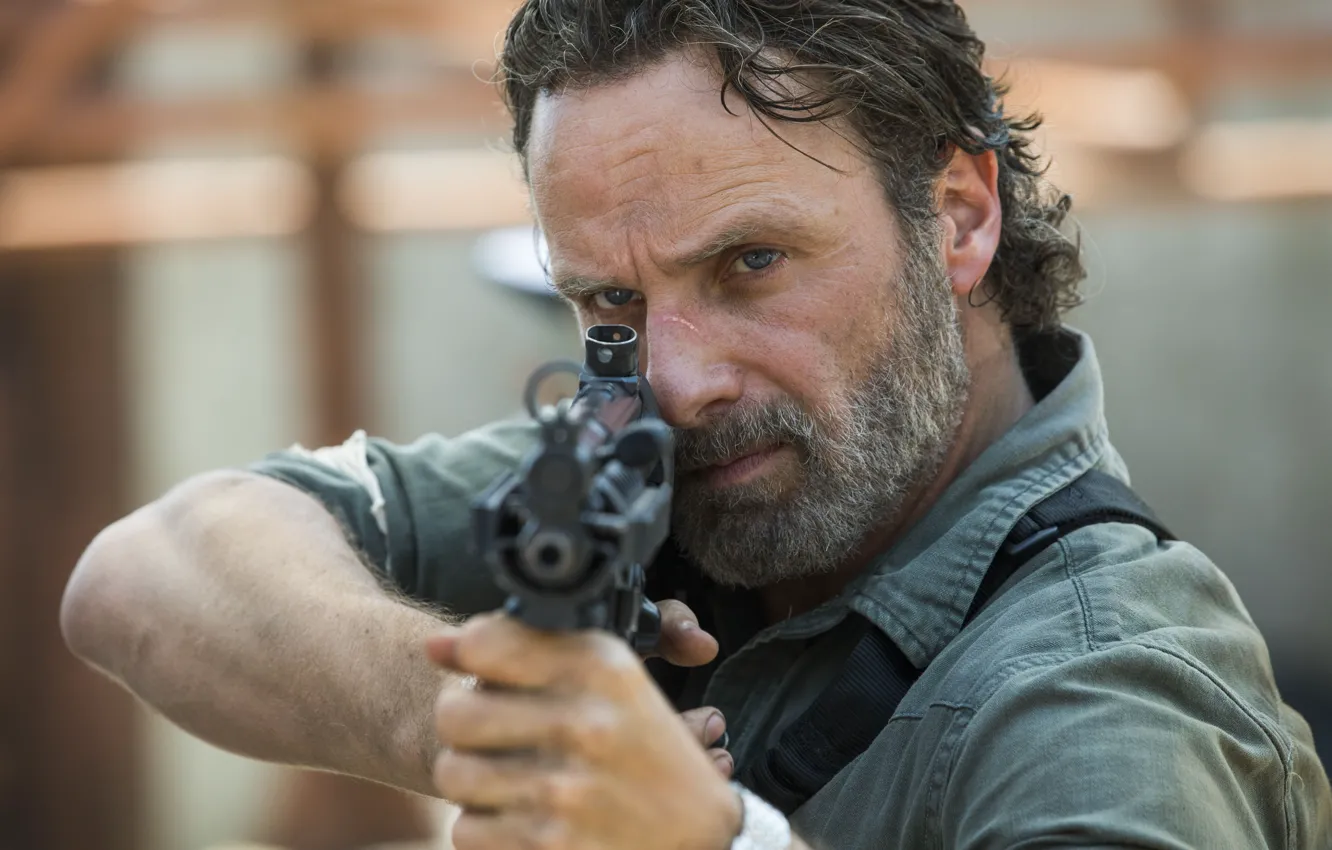 Photo wallpaper The Walking Dead, Rick Grimes, Andrew Lincoln, Walking, Season 8