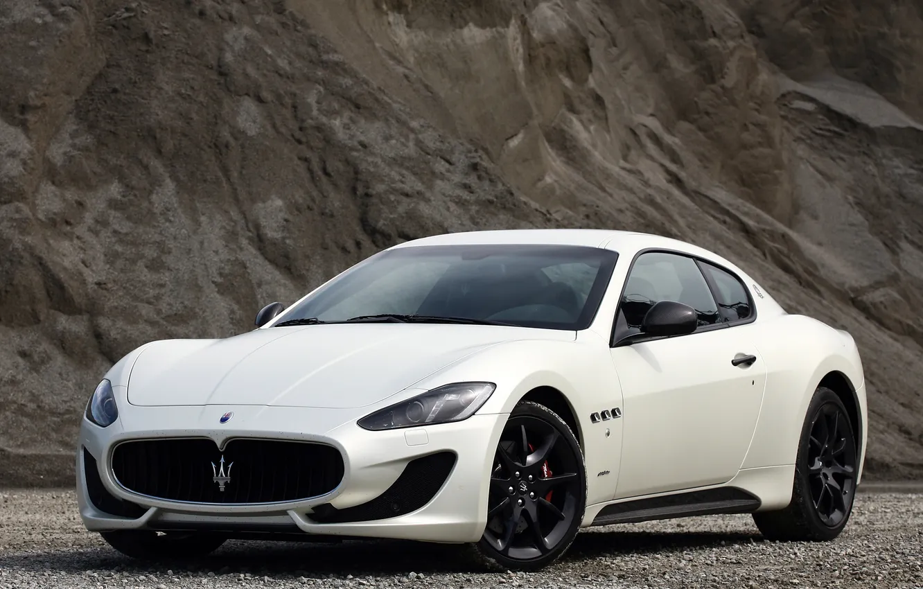 Photo wallpaper white, Maserati, GranTurismo, Maserati, Sport, GranTurismo, MC line