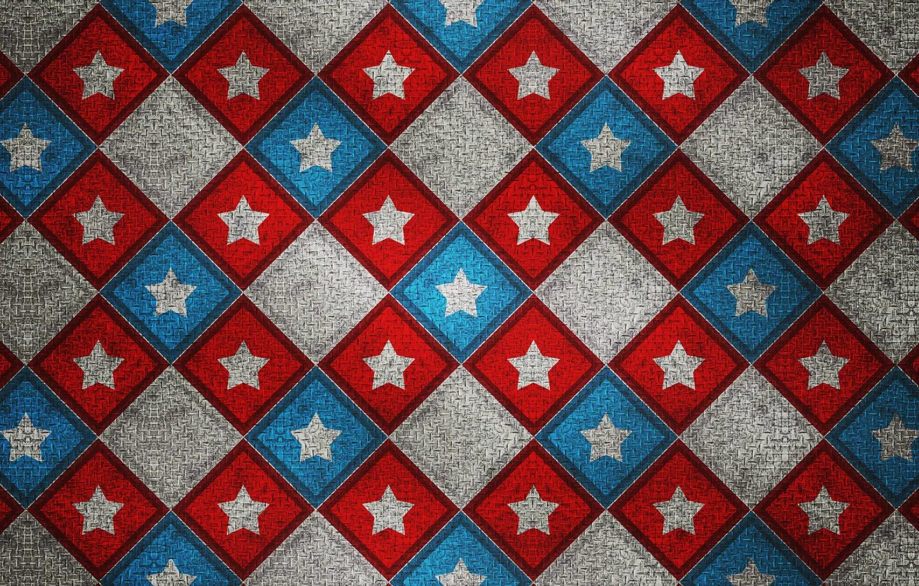 Photo wallpaper pattern, star, color, square