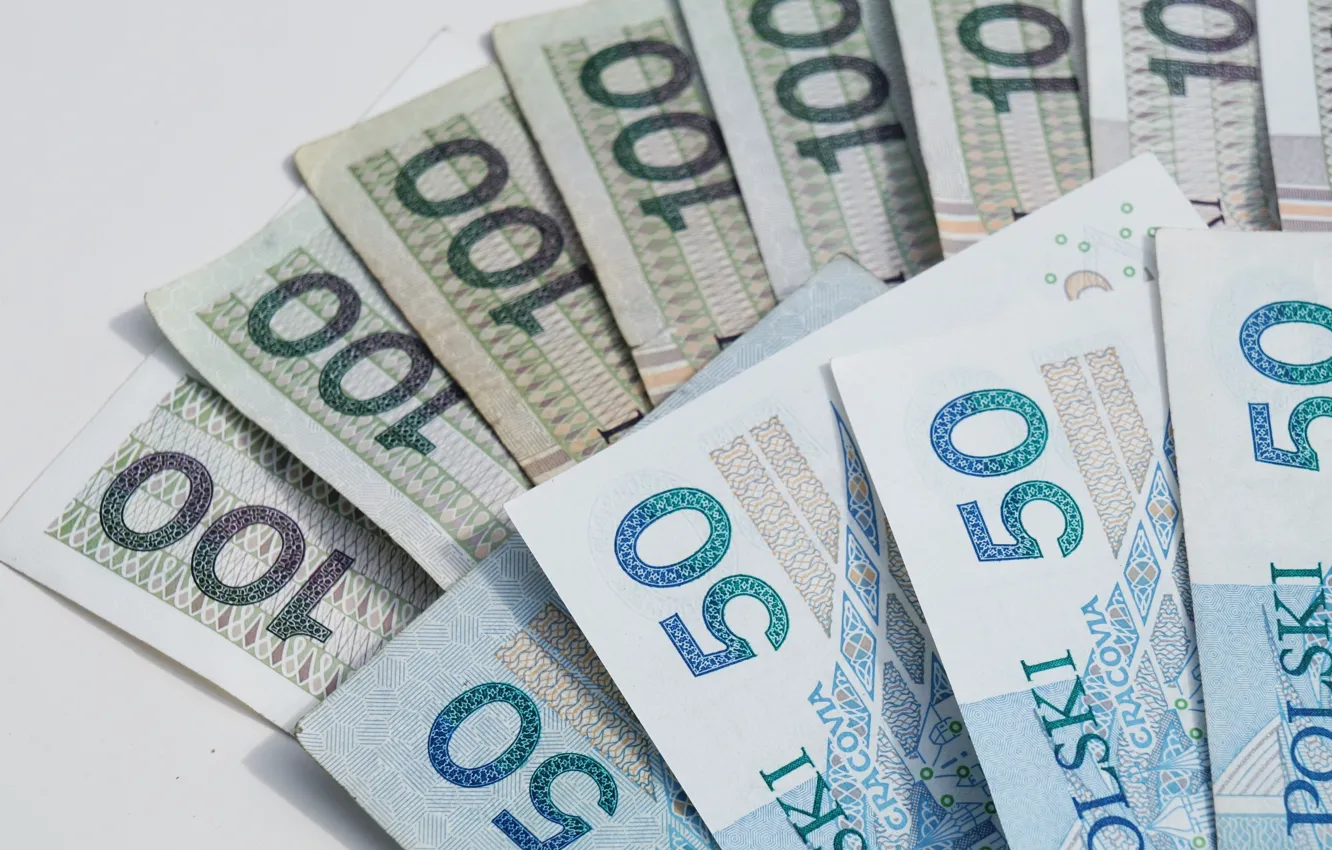 Photo wallpaper Bank, many, banknotes