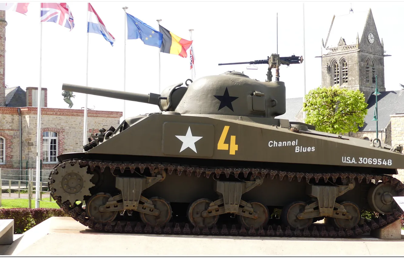 Photo wallpaper normandy, WW2, sherman tank, ww2 tank