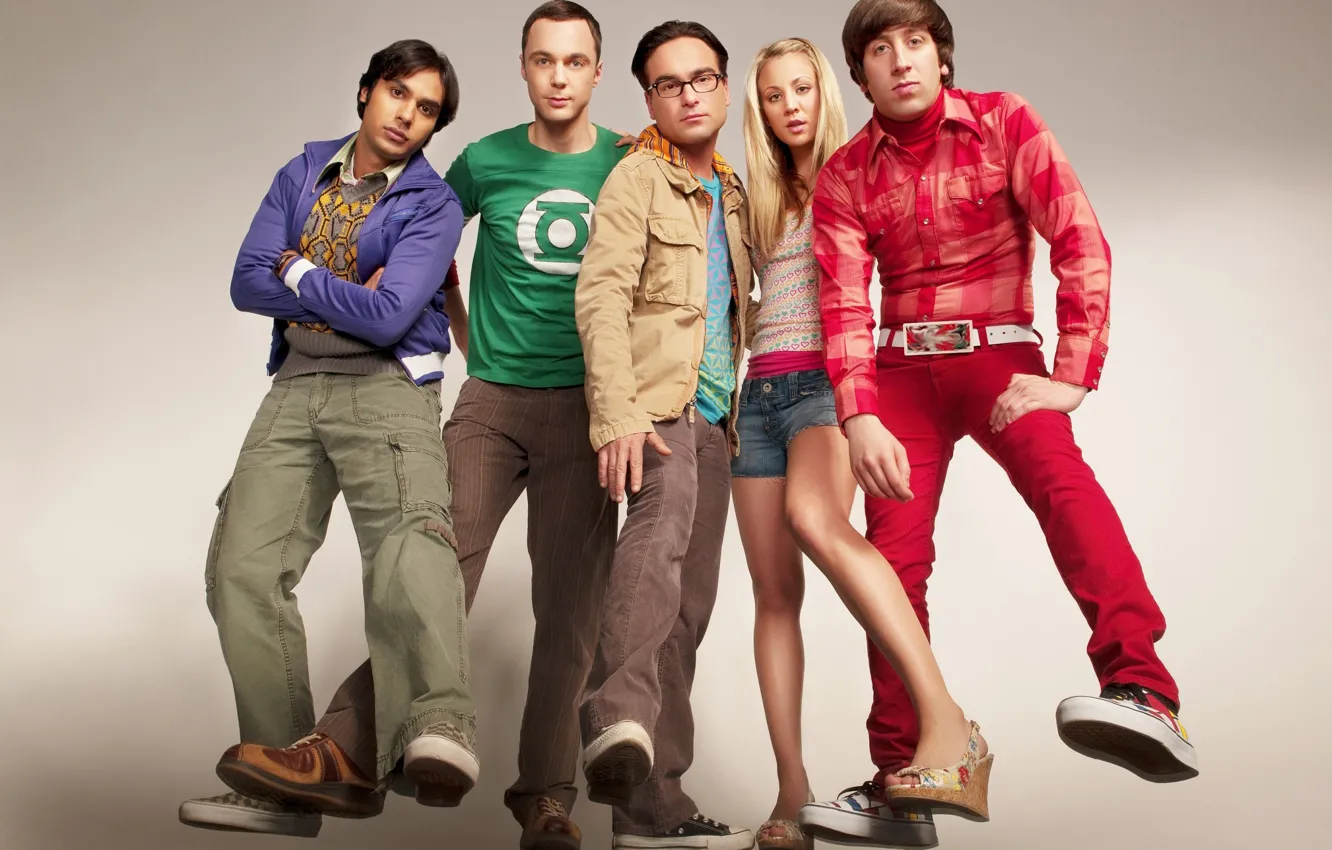 Photo wallpaper the series, actors, The Big Bang Theory, Sheldon, penny