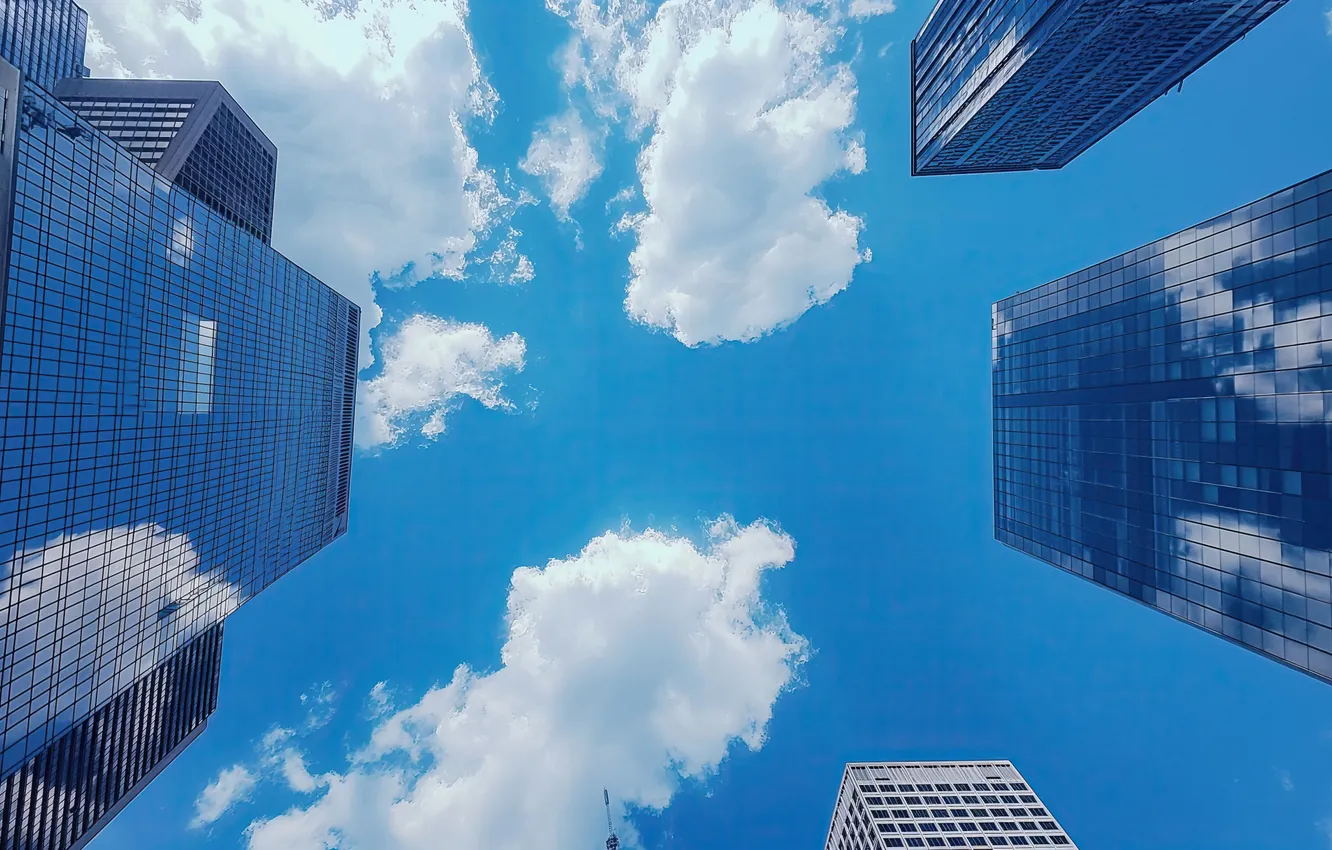 Photo wallpaper sky, clouds, canada, downtown, toronto