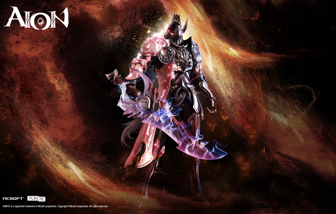 Photo wallpaper lights, sword, ncsoft, templar, Aion 4.0v