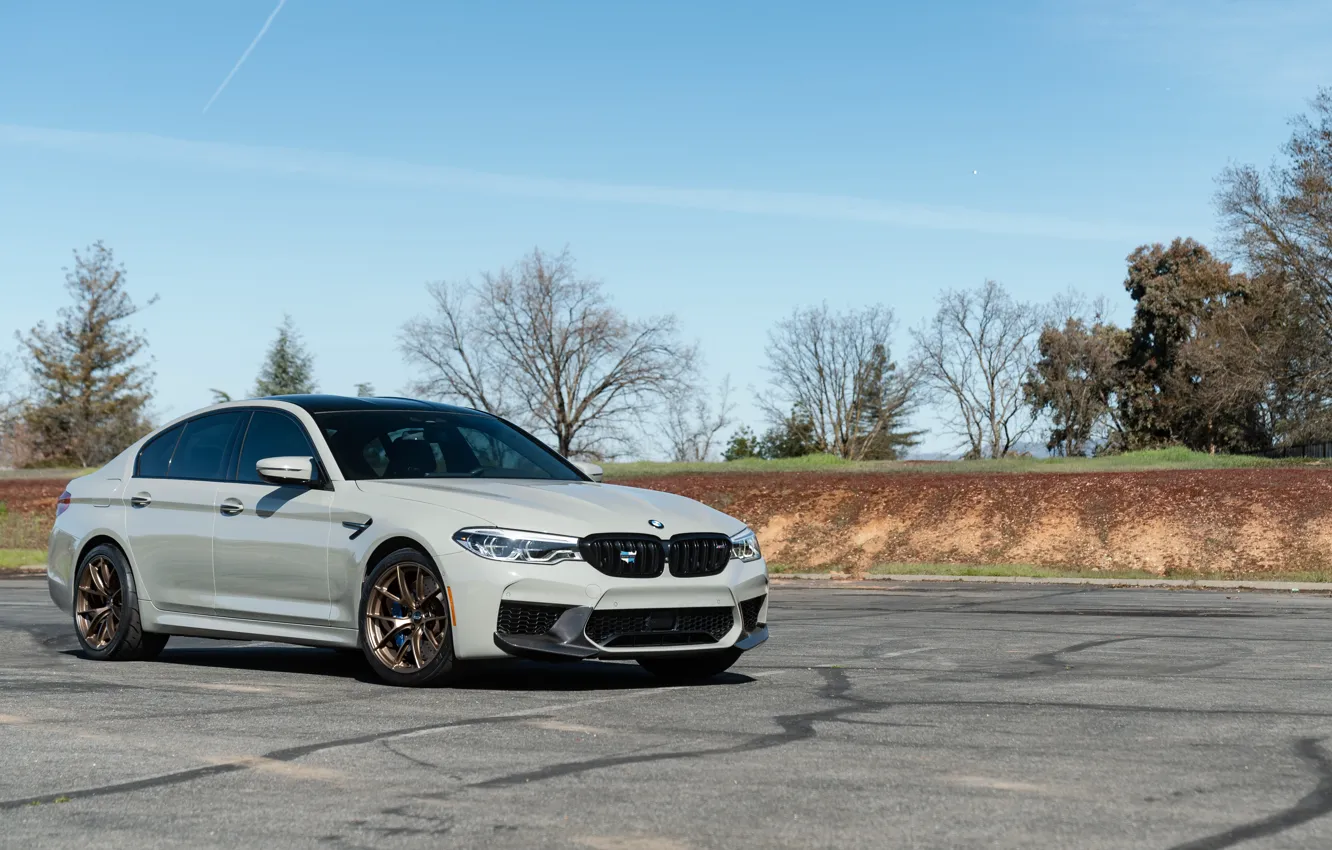 Photo wallpaper Grey, Wheels, Bronze, M5, F90