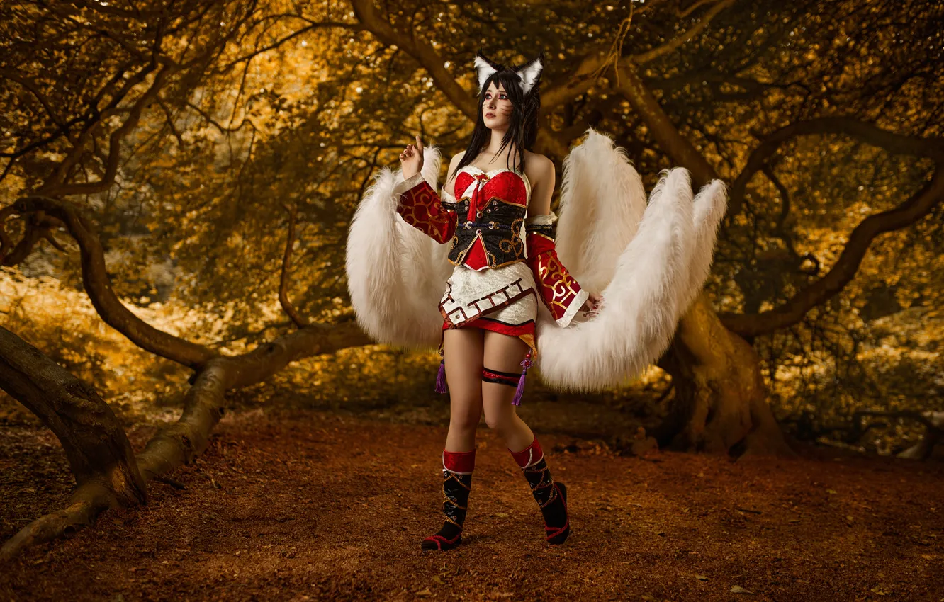 Photo wallpaper girl, style, beautiful, model, cosplay
