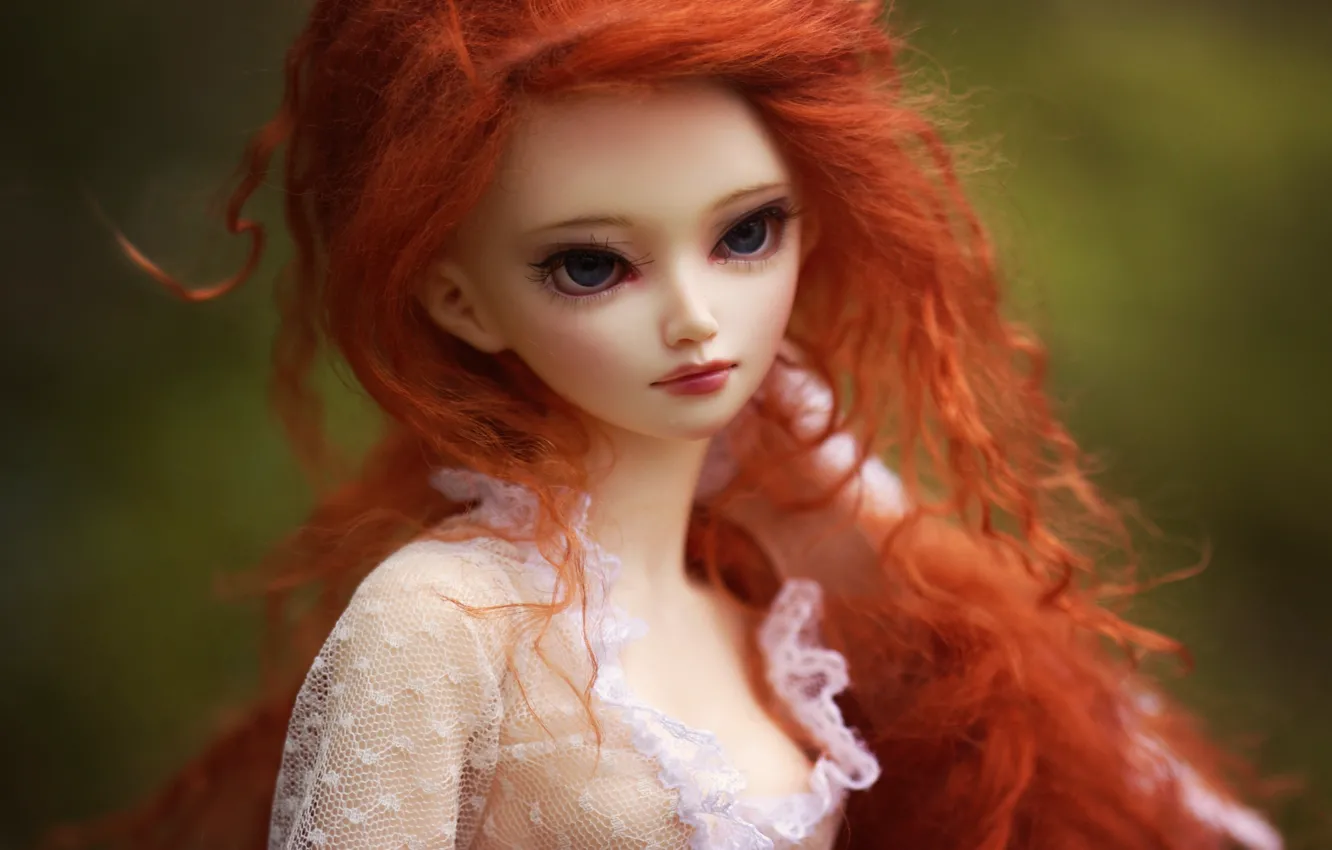 Photo wallpaper toy, doll, redhead