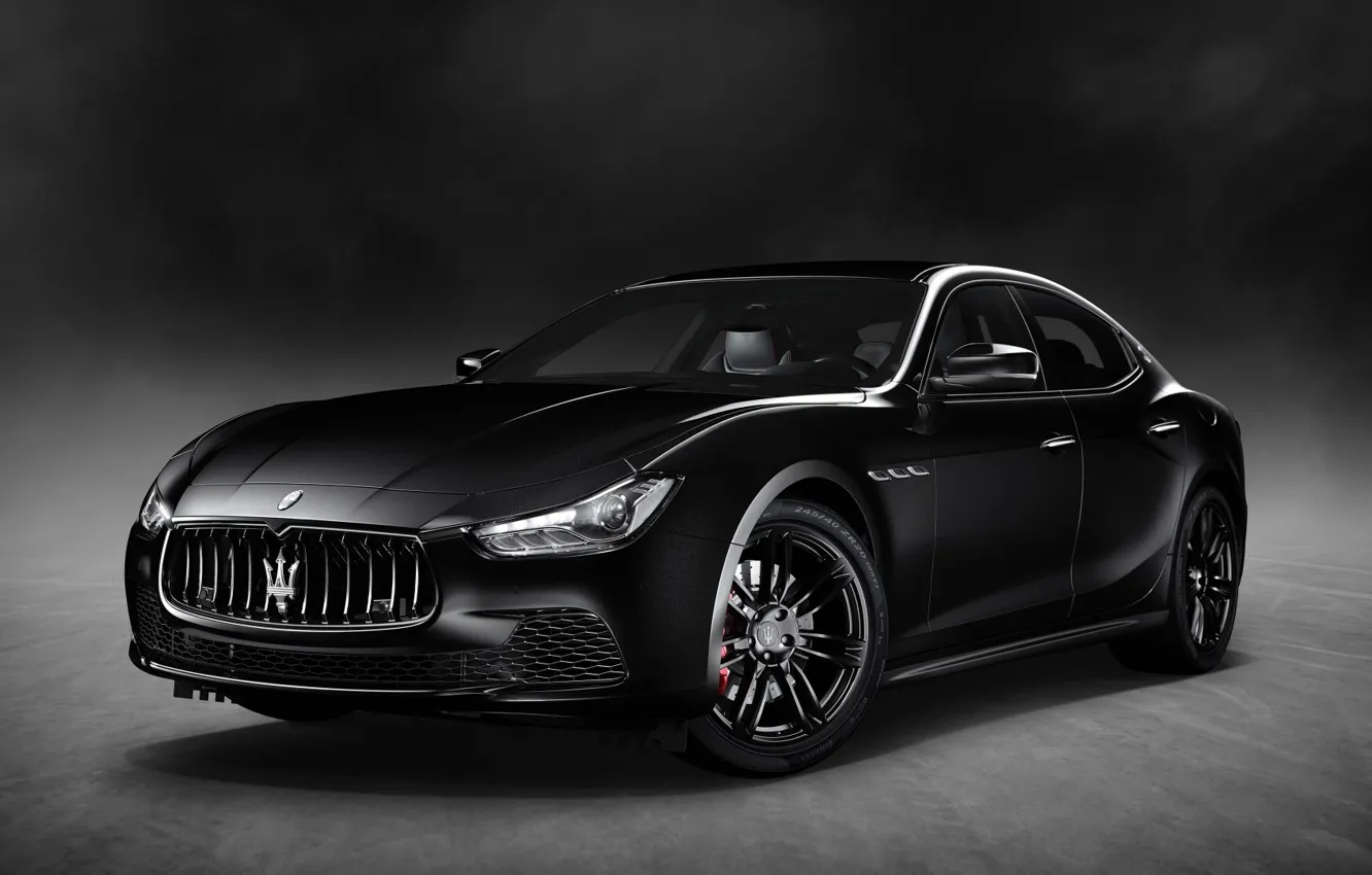Photo wallpaper Maserati, Ghibli, Black