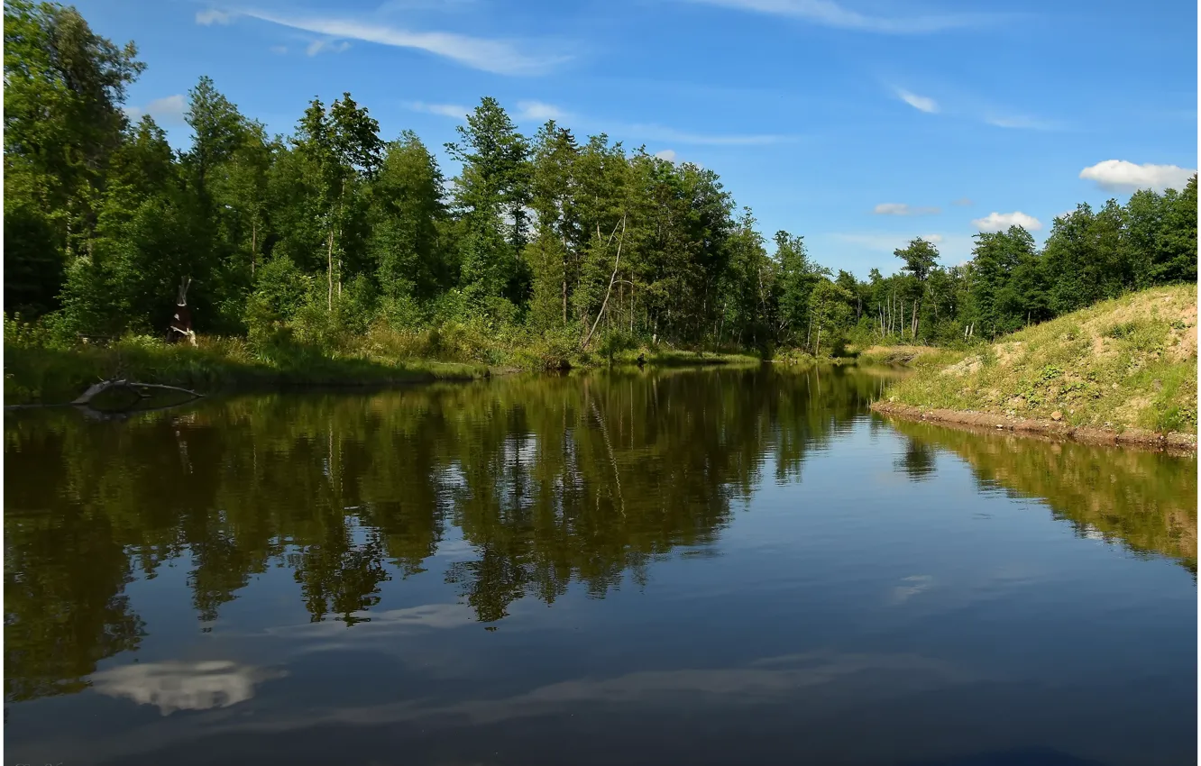 Photo wallpaper summer, landscape, nature, lake, journey