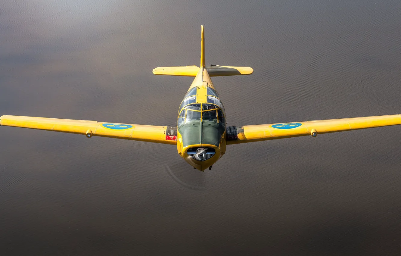 Photo wallpaper quadruple, training aircraft, Can 91 Safir