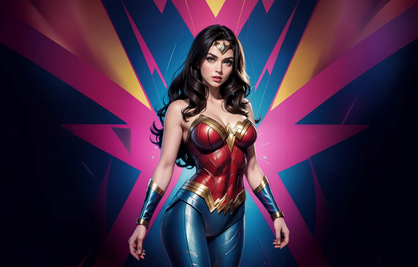 Photo wallpaper Wonder Woman, peace, power, champion