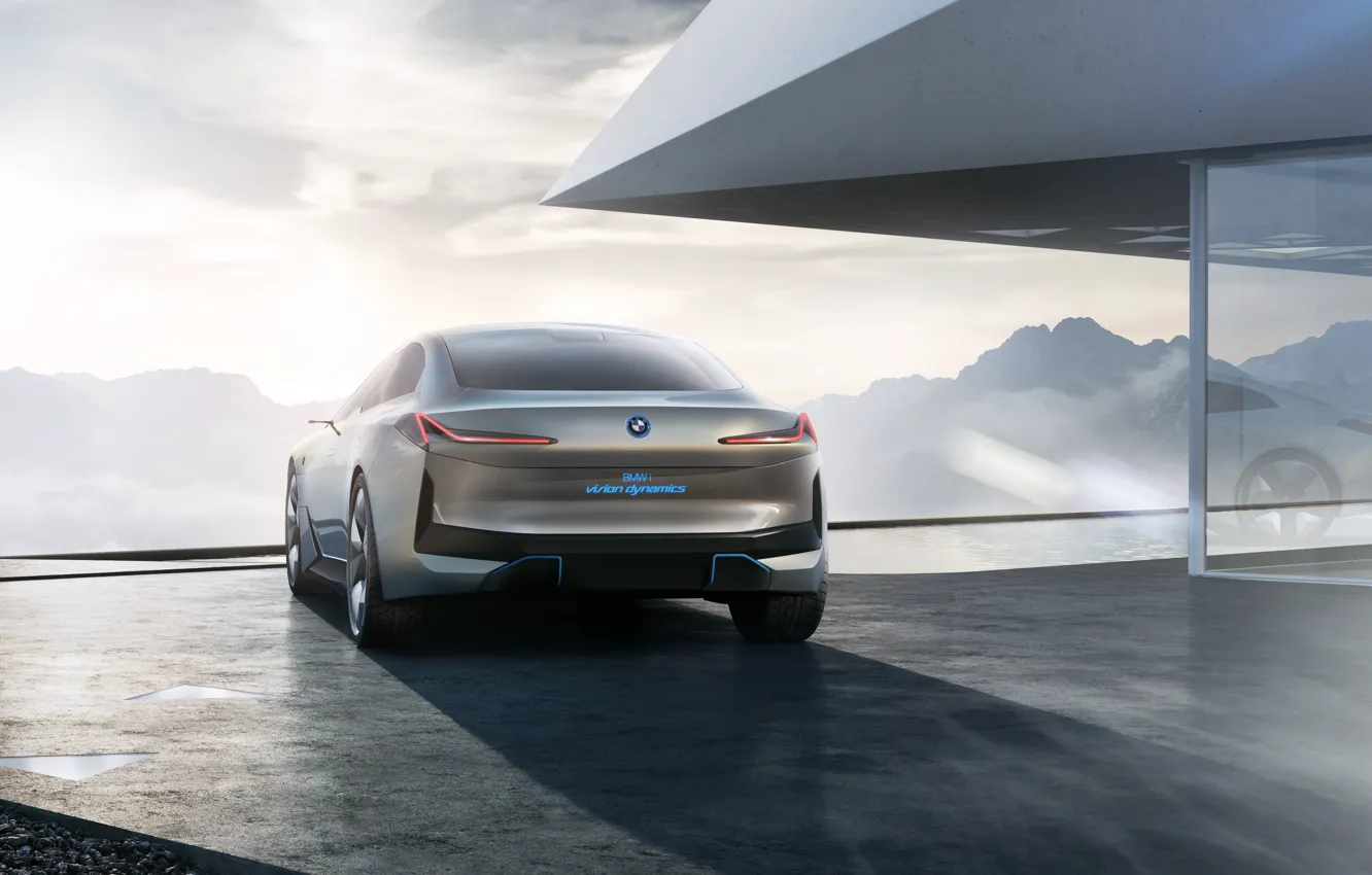 Photo wallpaper Concept, BMW, The concept, Sedan, German, Back, Electric, 2021