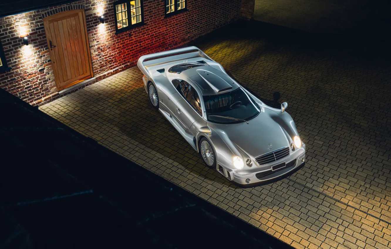 Photo wallpaper Mercedes-Benz, AMG, CLK, headlights, Mercedes-Benz CLK GTR AMG Coupe