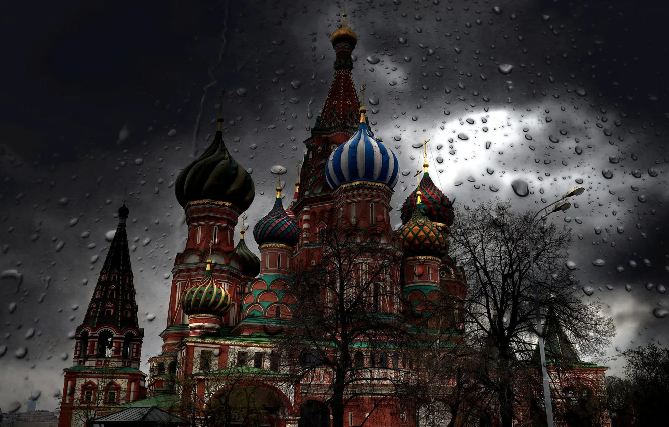 Photo wallpaper drops, spring, Moscow, the Kremlin, ᔕᑭᖇIᑎG