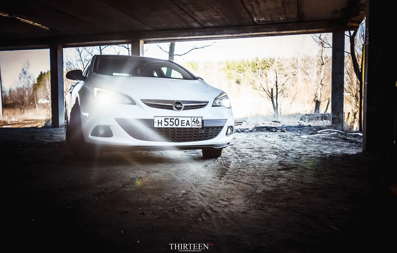 Photo wallpaper machine, auto, lights, photographer, Opel, auto, photography, photographer