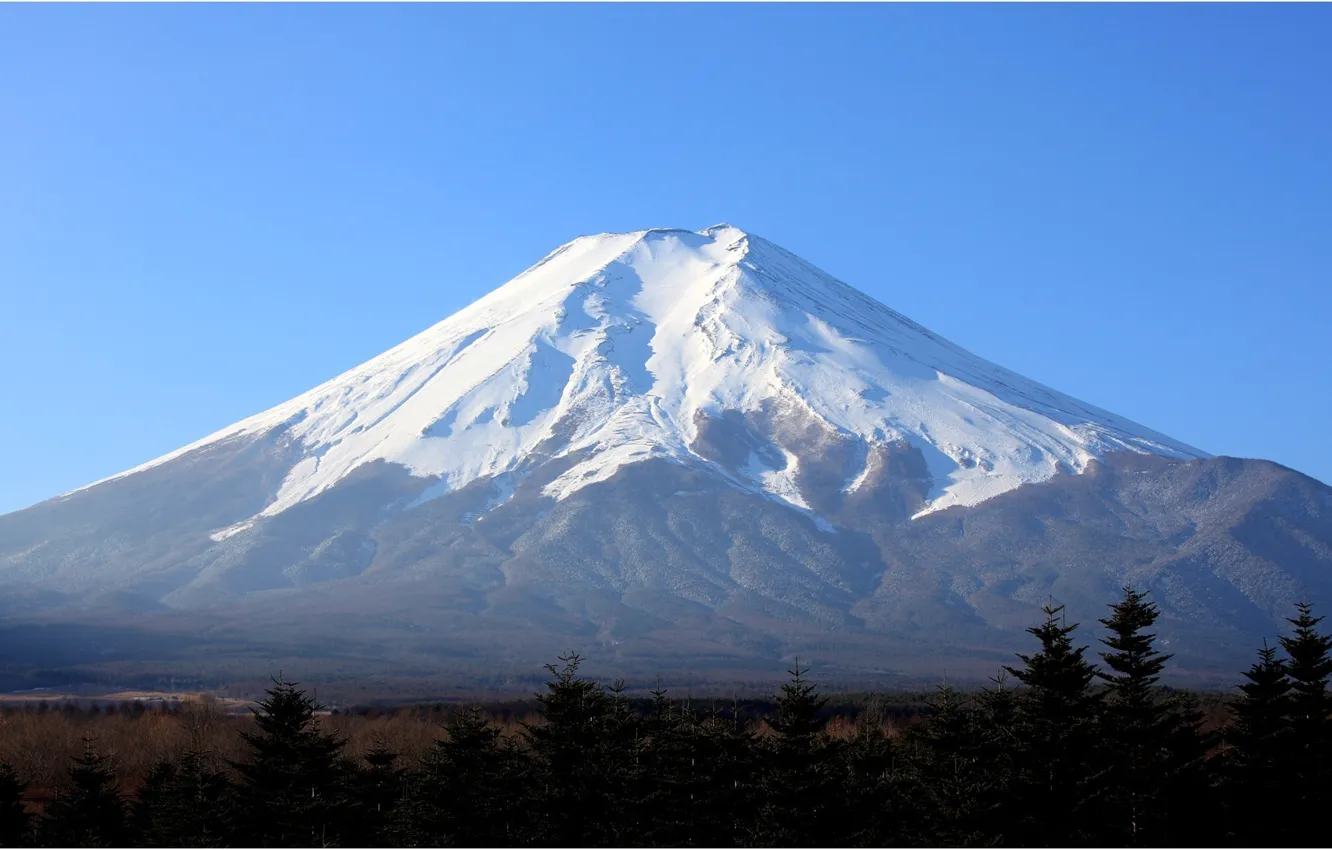 Photo wallpaper background, widescreen, Wallpaper, Japan, mountain, the volcano, wallpaper, Fuji