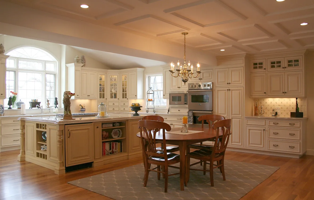 Photo wallpaper room, interior, kitchen