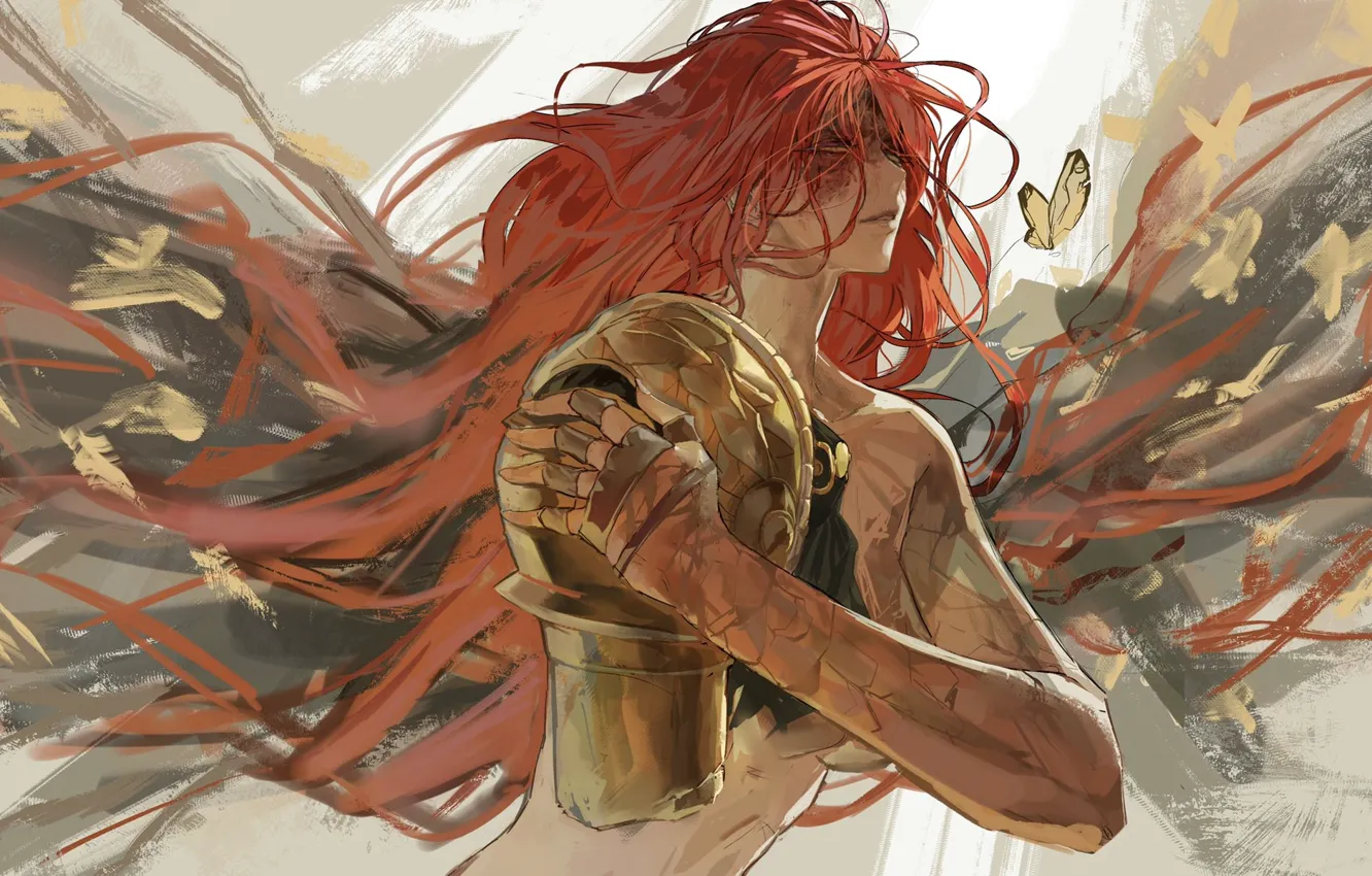 Photo wallpaper girl, butterfly, scar, Elden Ring, Malenia, Blade of Miquella, no hand, park ongjol