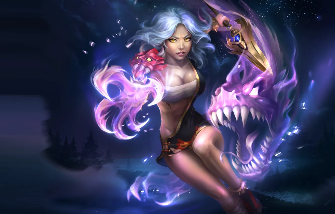 Photo wallpaper weapons, the game, warrior, fantasy, art, Skil, Chronicles of chaos, Anna Anikeyka