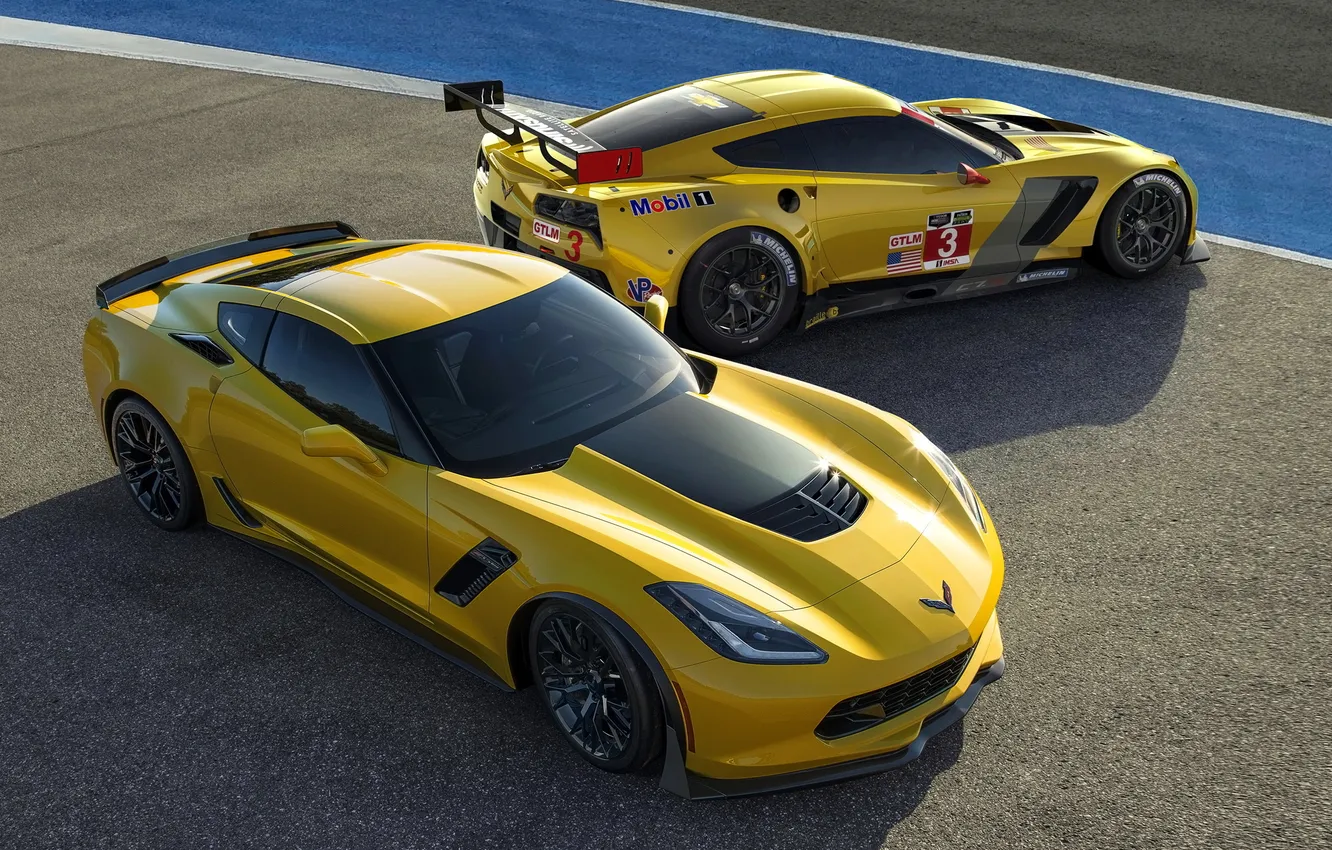 Photo wallpaper Z06, Chevrolet Corvette, Corvette, rechange, race car, C7-R