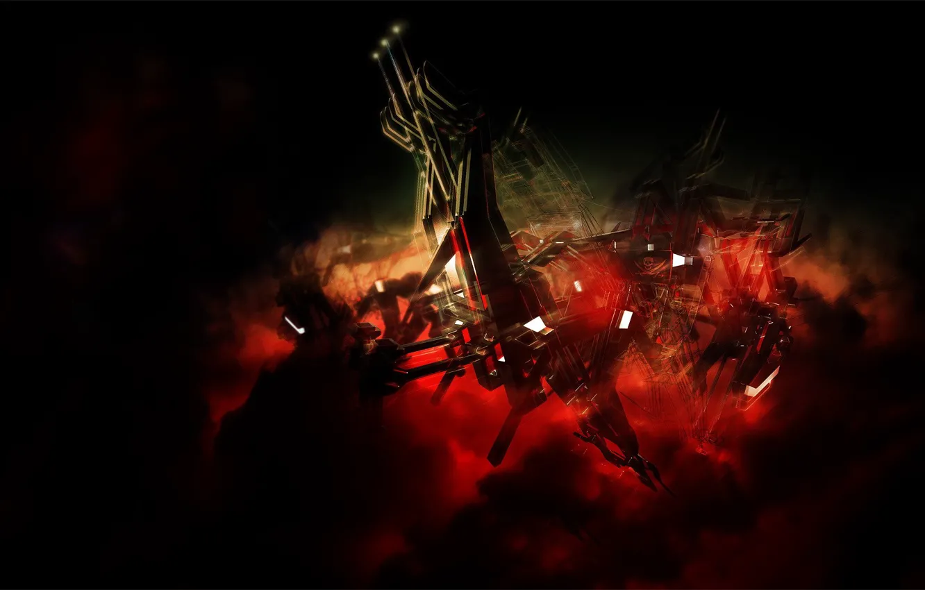 Photo wallpaper red, design