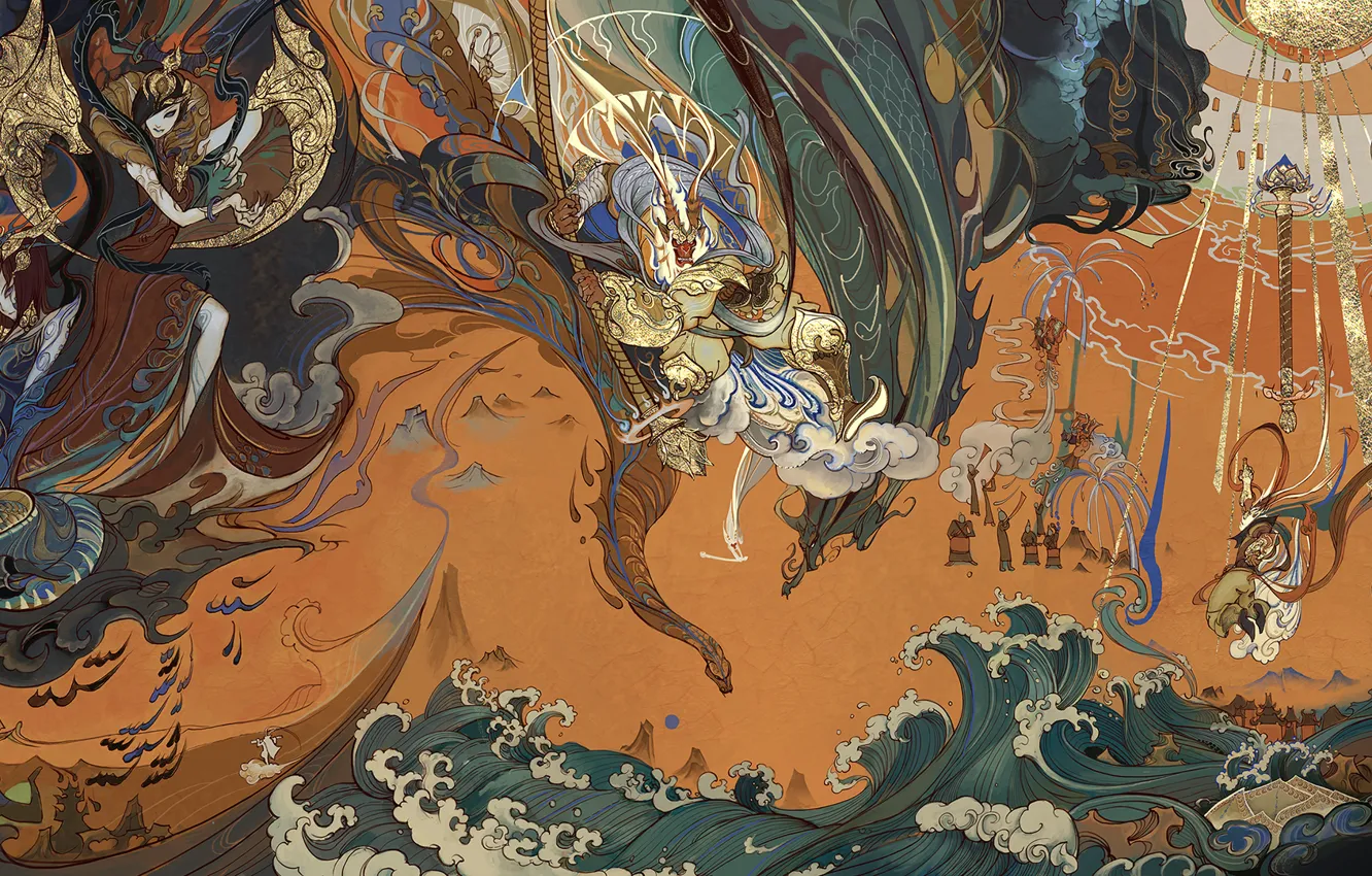 Photo wallpaper LoL, the lunar festival, League of Legends