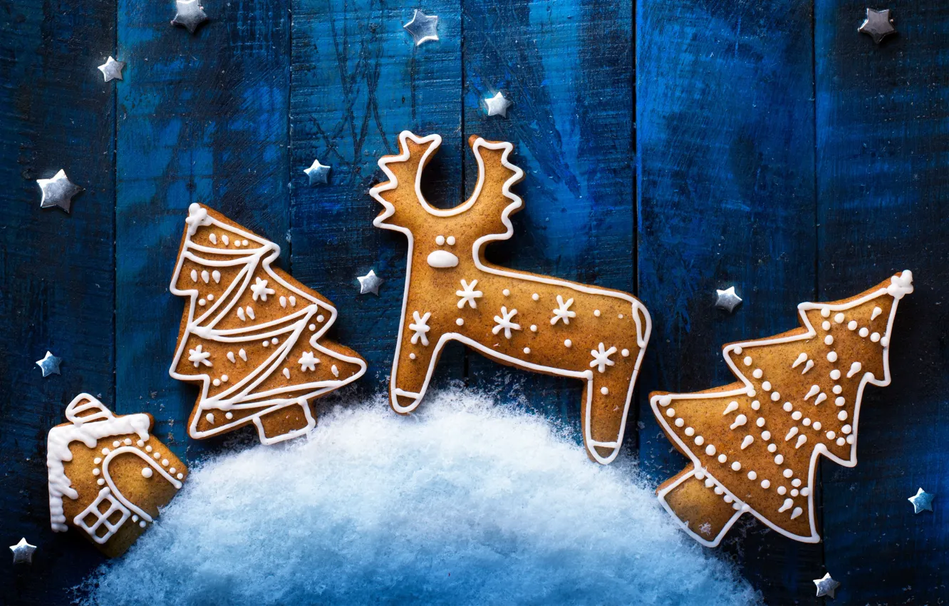 Photo wallpaper holiday, new year, cookies, treat