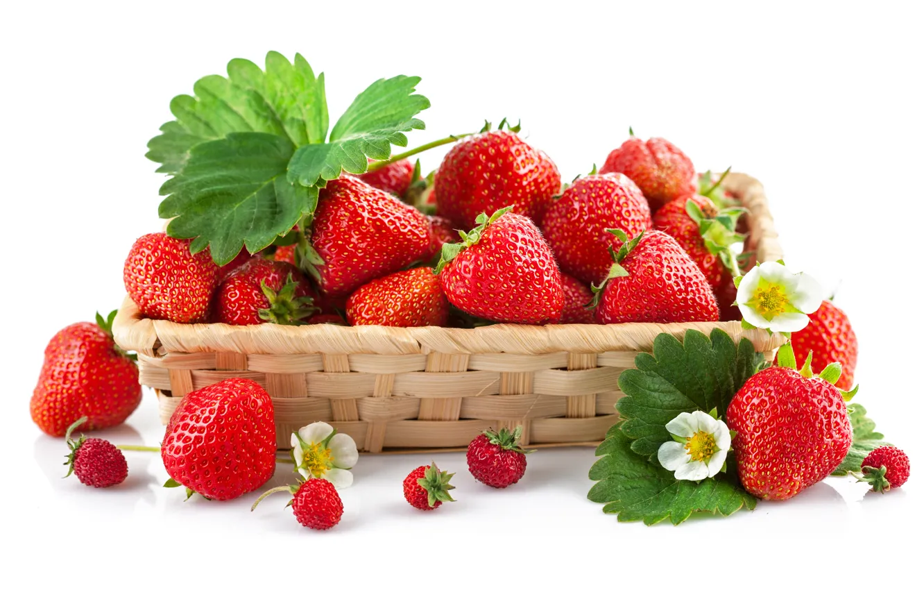 Photo wallpaper berries, strawberries, strawberry