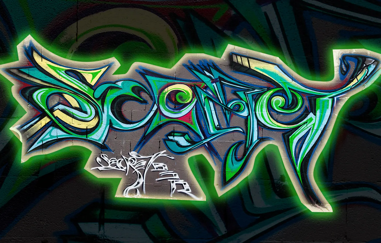 Photo wallpaper graffiti, art, paint