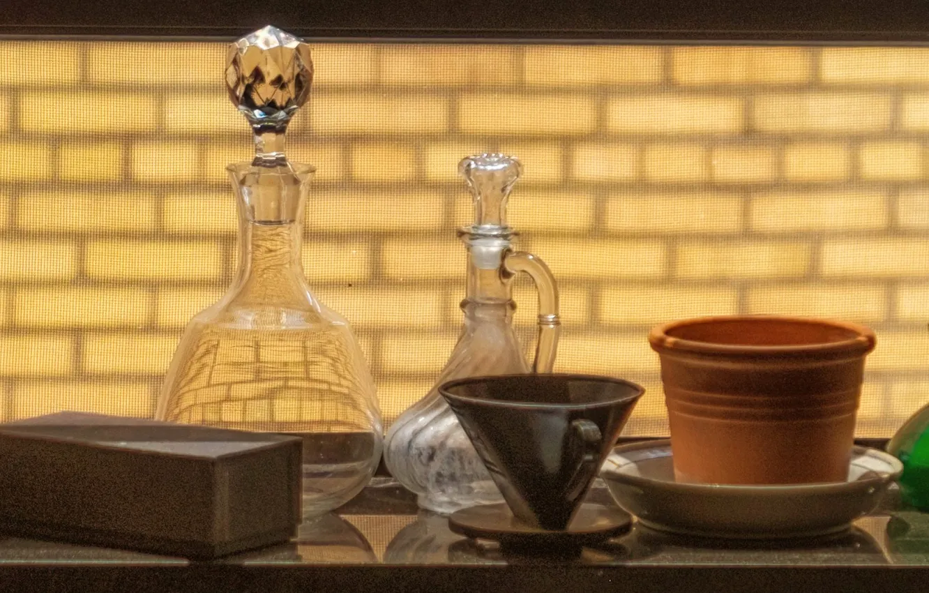 Photo wallpaper kettle, Cup, dishes, pitcher, still life, decanter
