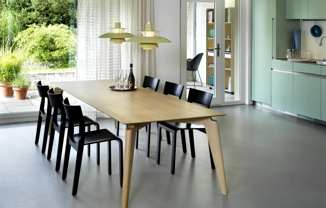 Photo wallpaper design, style, room, home, interior, kitchen, dining room