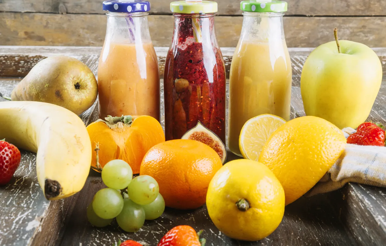 Photo wallpaper cocktail, citrus, drink, fruit