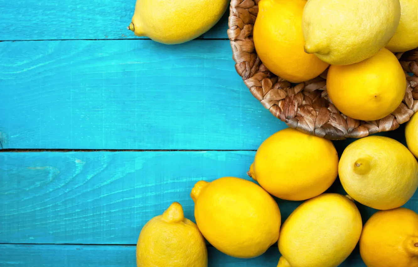 Photo wallpaper lemon, fruit, natural