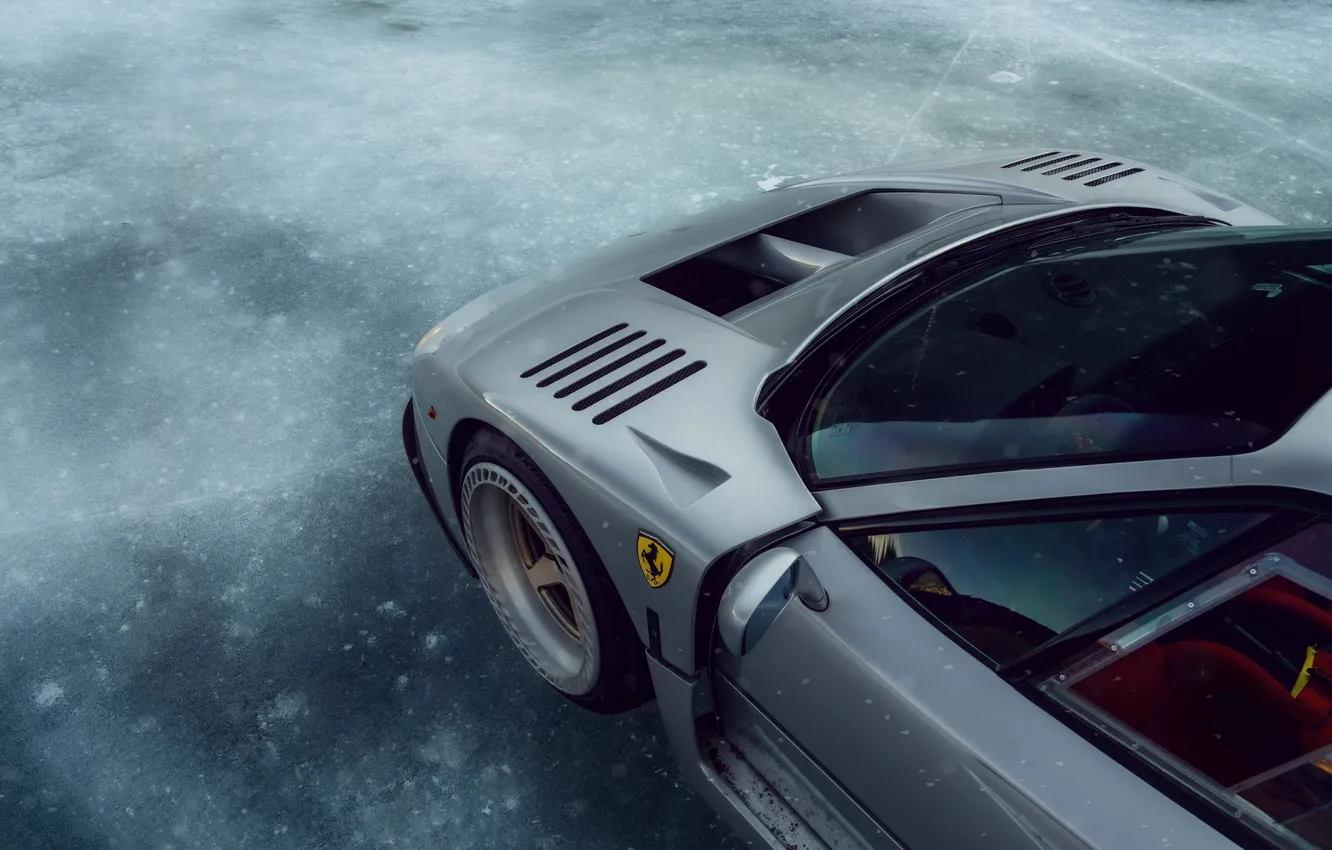 Photo wallpaper car, Ferrari, F40, Supercar