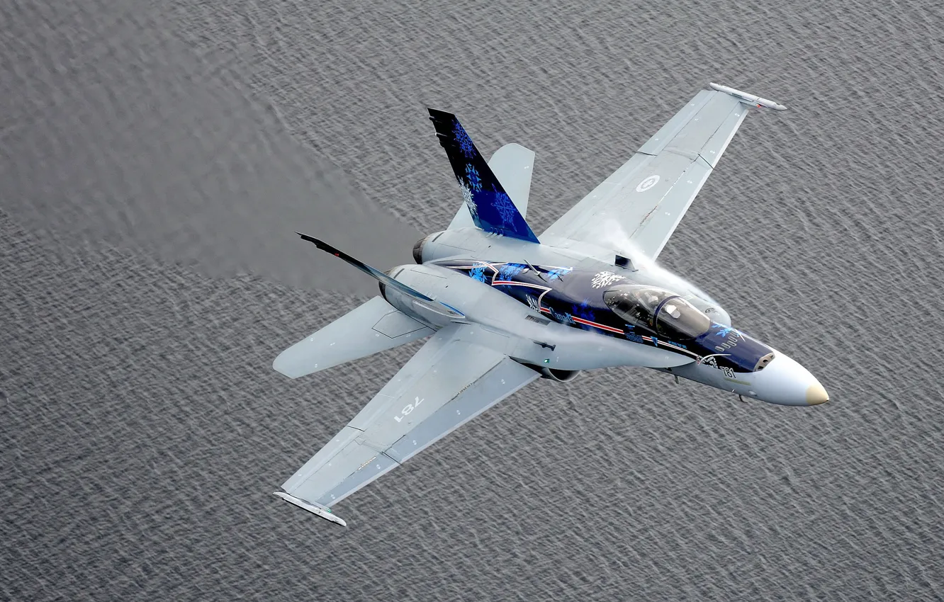 Photo wallpaper fighter, Hornet, interceptor, CF-18