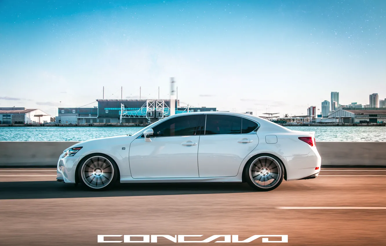 Photo wallpaper machine, auto, water, Lexus, auto, F-Sport, Wheels, Concave