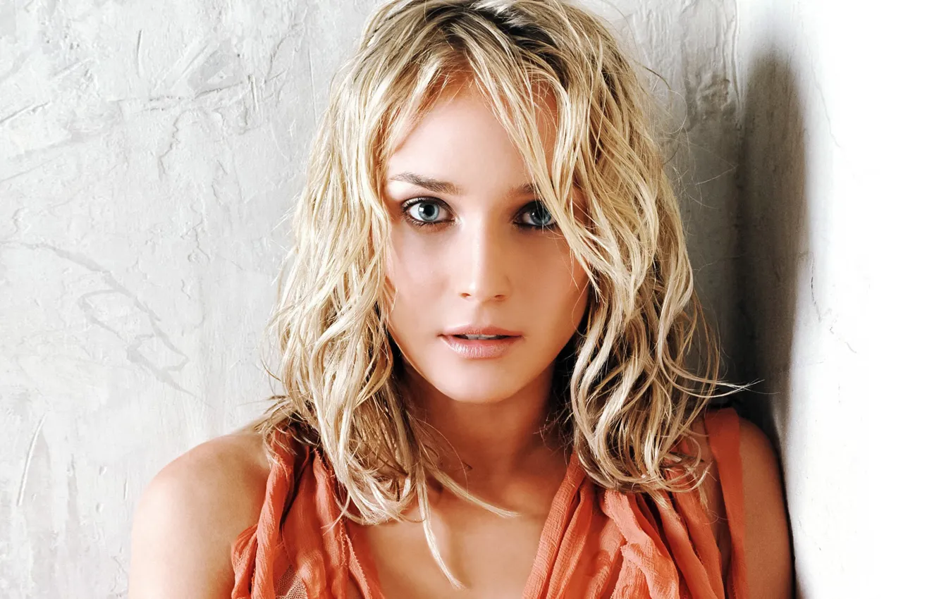 Photo wallpaper look, girl, smile, actress, blonde, Diane Kruger, Diane Kruger