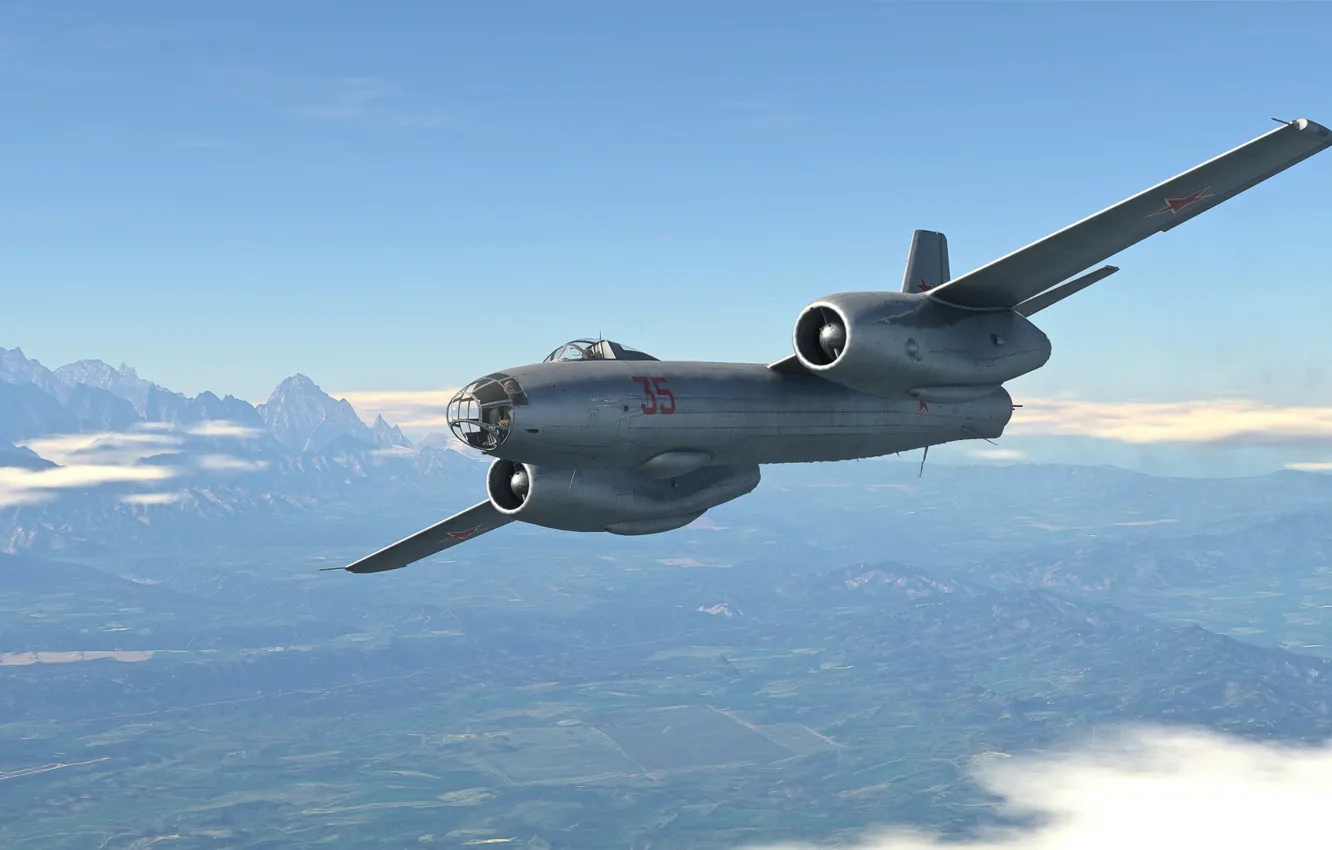 Photo wallpaper USSR, bomber, Il-28, Ilyushin design Bureau