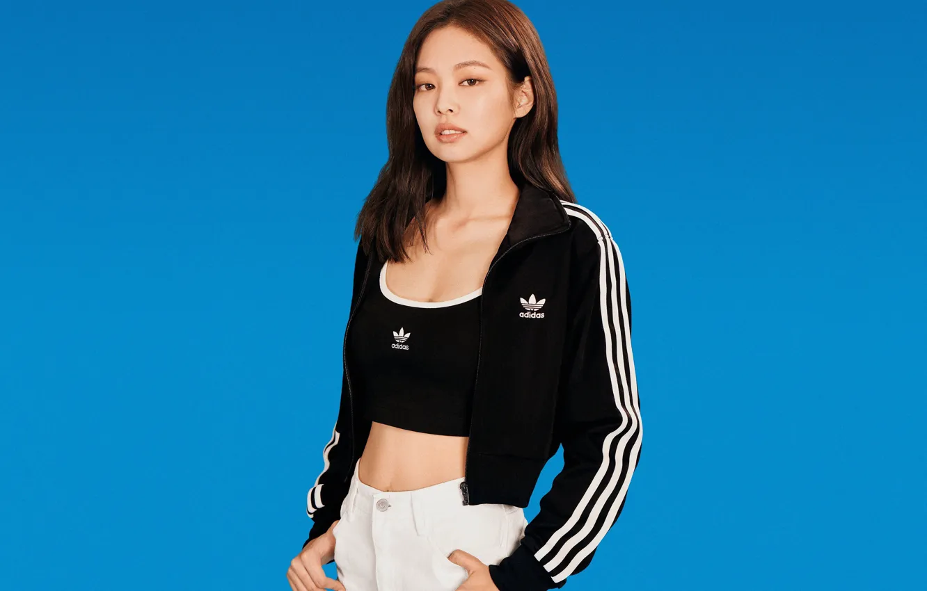 Photo wallpaper Adidas, BLACKPINK, BlackPink, Kim Jisoo, Kim Ji Soo