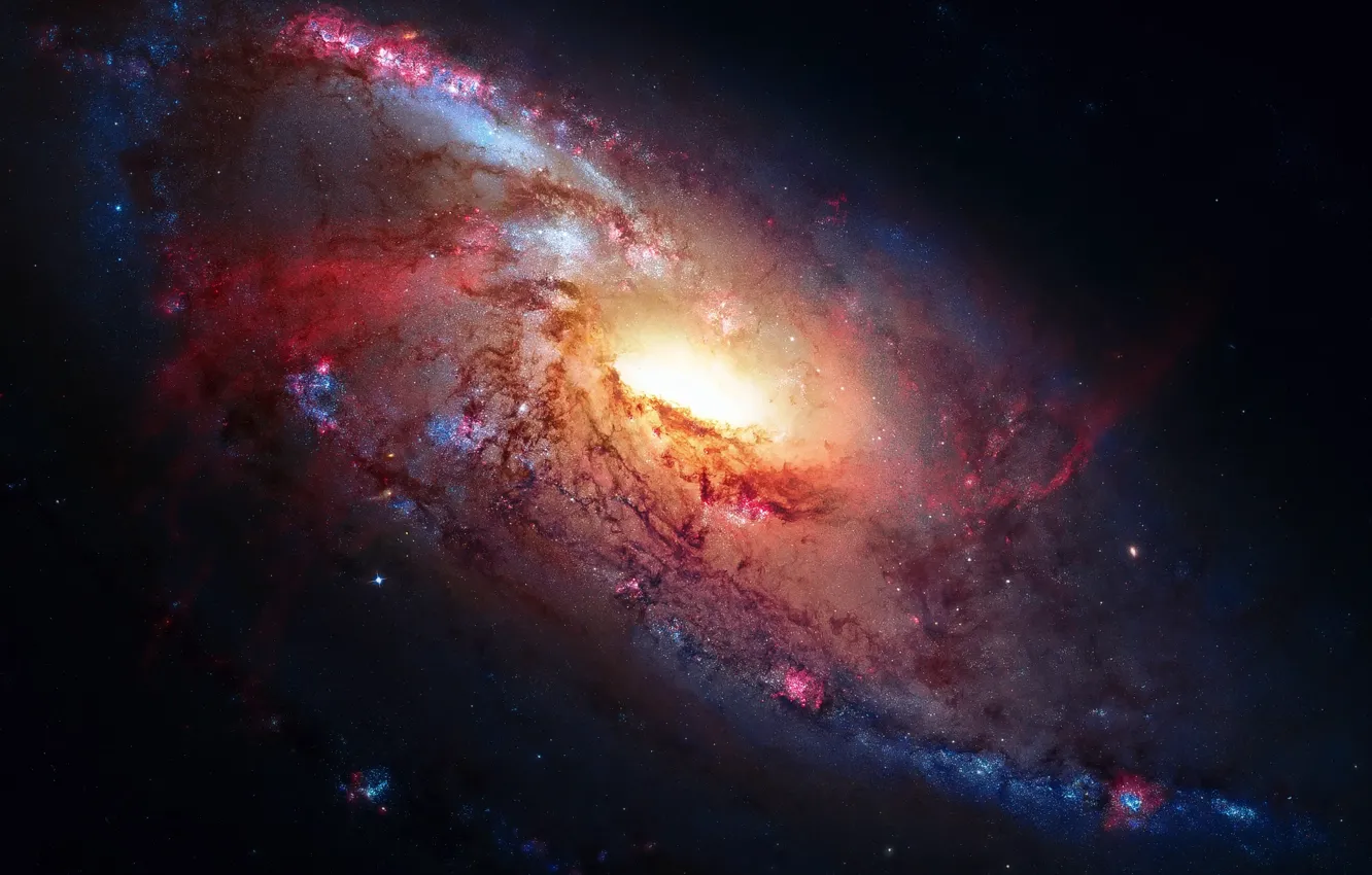 Photo wallpaper space, stars, galaxy