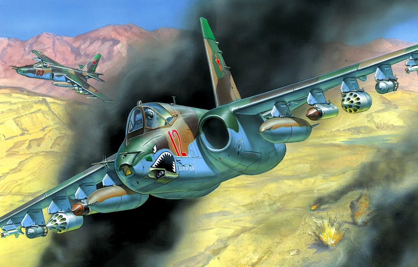 Photo wallpaper USSR, Su-25, Soviet Air Force, Soviet Attack Aircraft